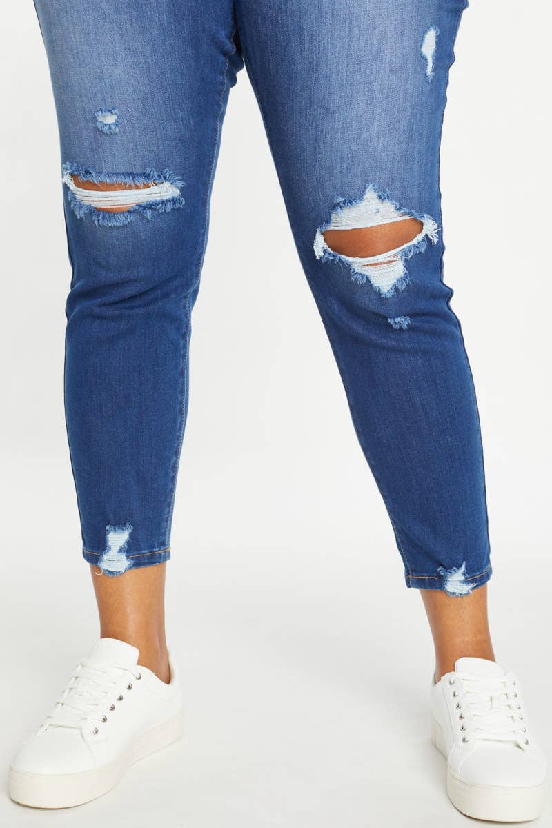Evey High Rise Destructed Skinny Jeans