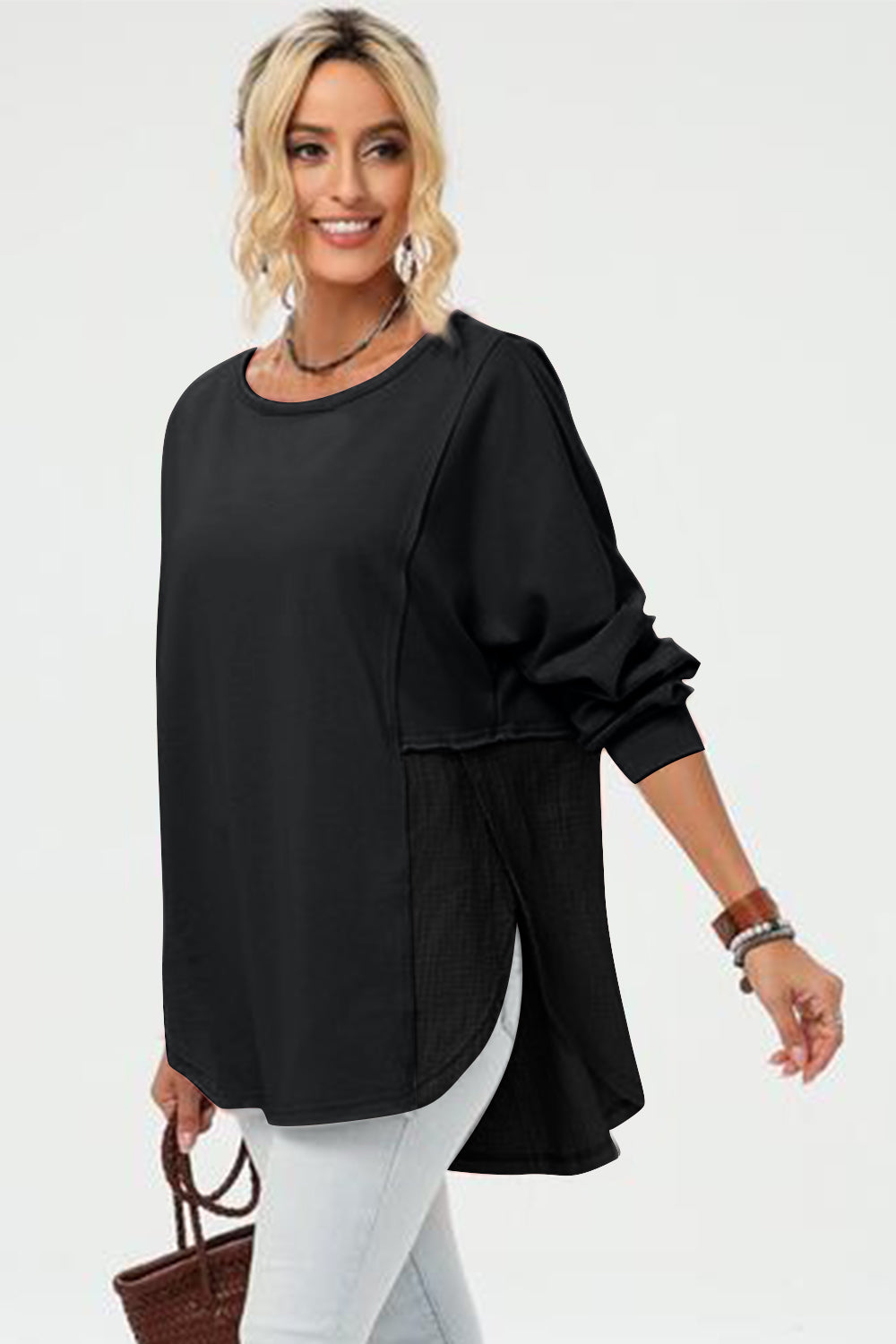 Ariel Long Sleeve High-Low T-Shirt