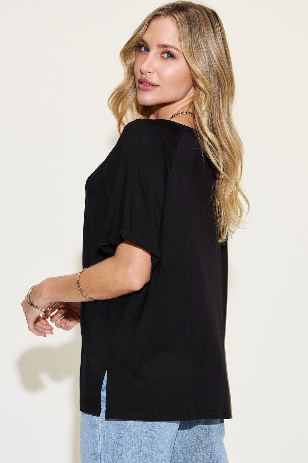 Brooke V-Neck Short Sleeve T-Shirt