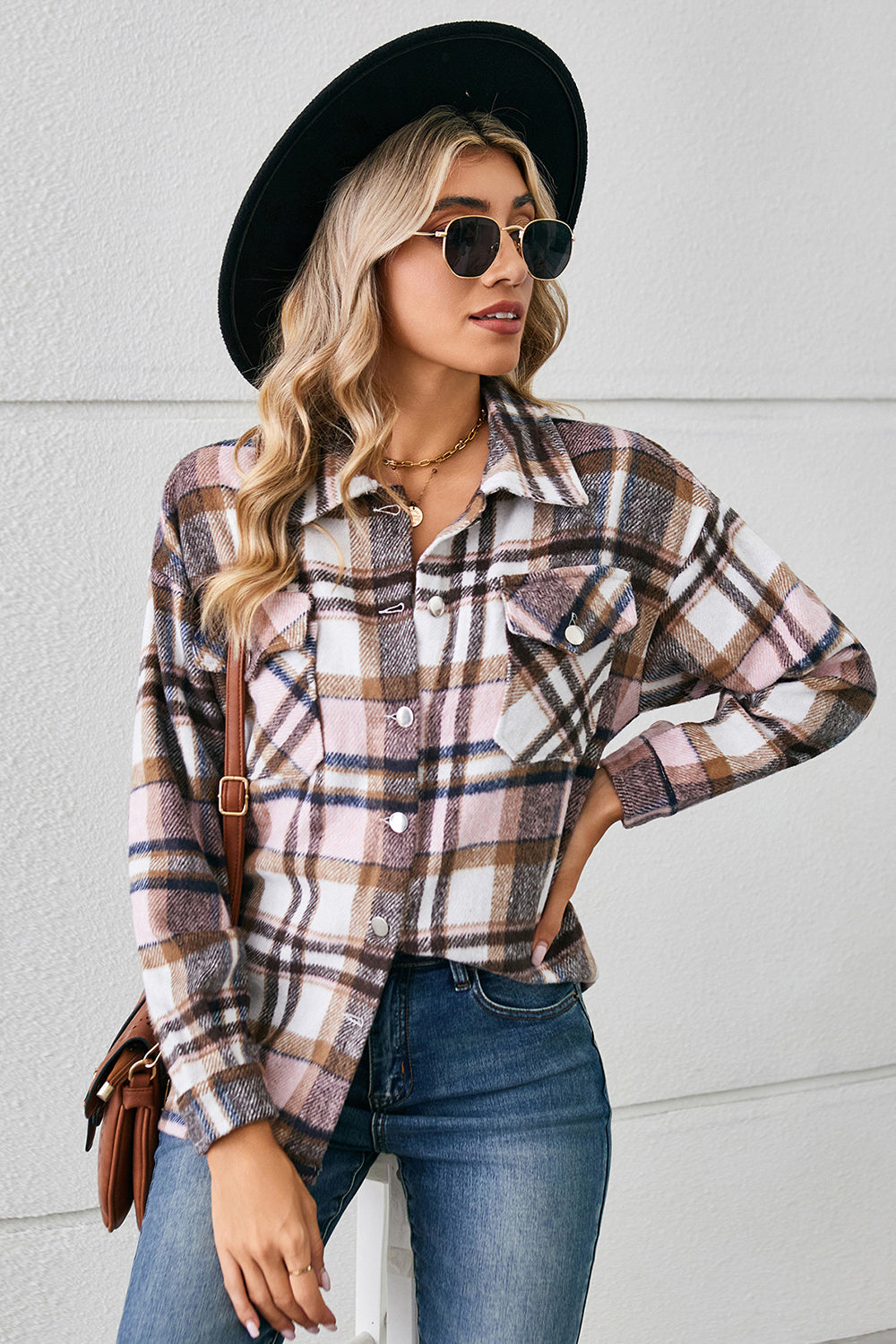 Alice Collared Plaid Shacket