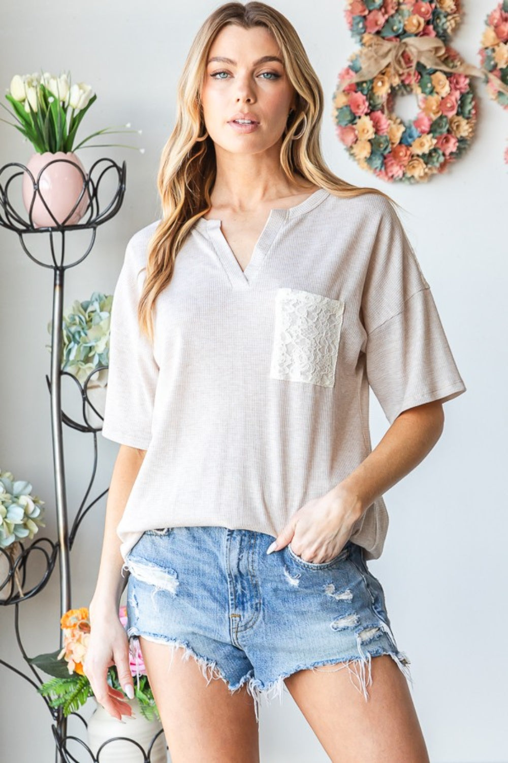 Lacey Pocket Top