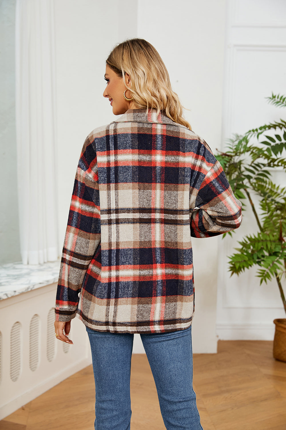 Alice Collared Plaid Shacket