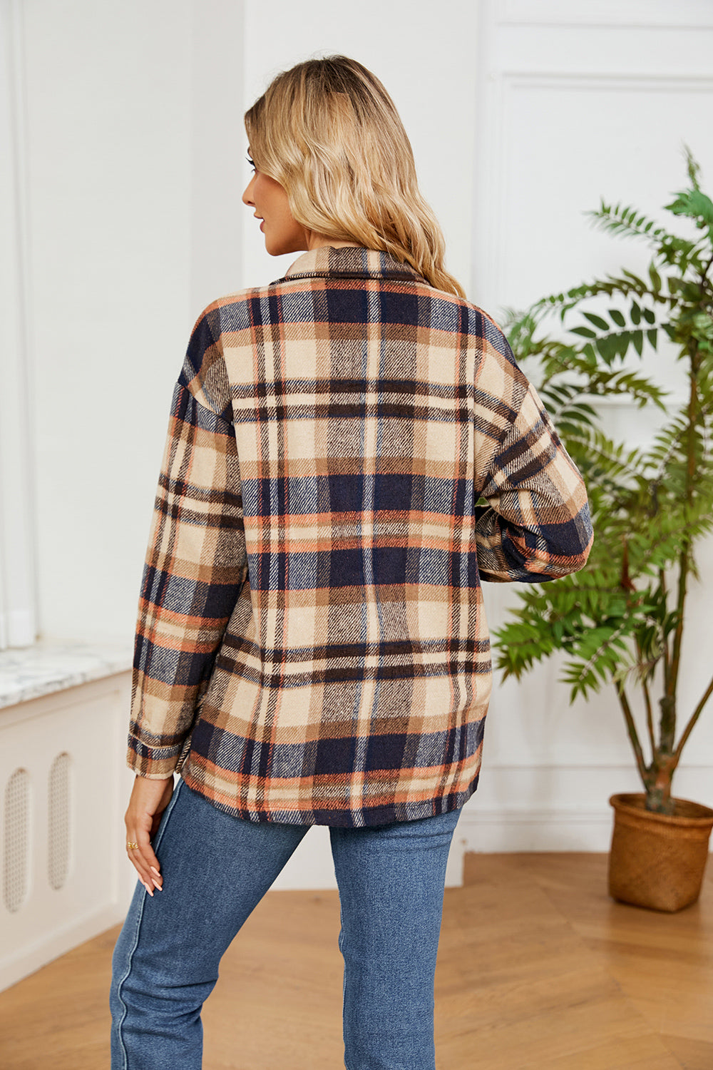 Alice Collared Plaid Shacket