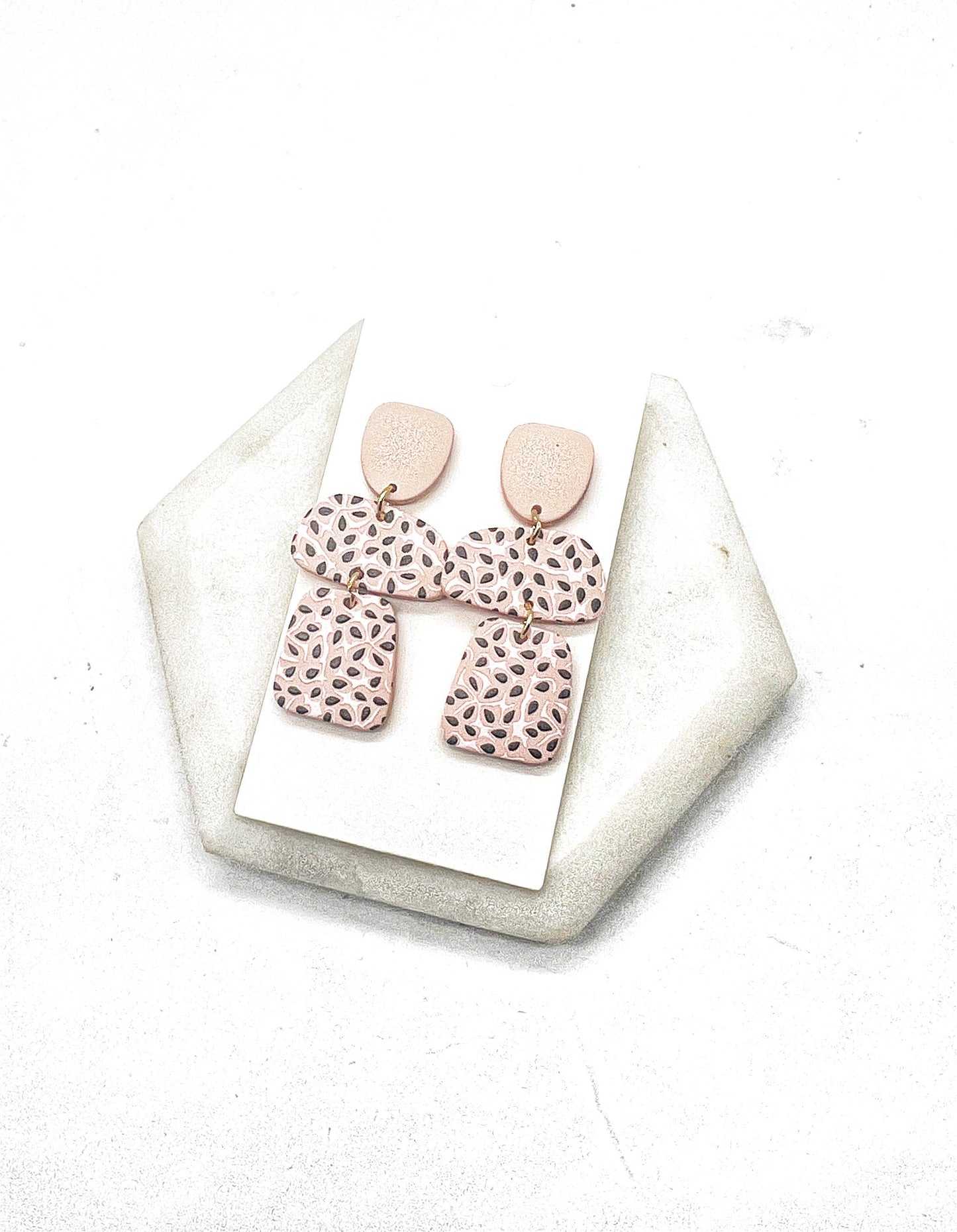 Neutral Spotted Earrings