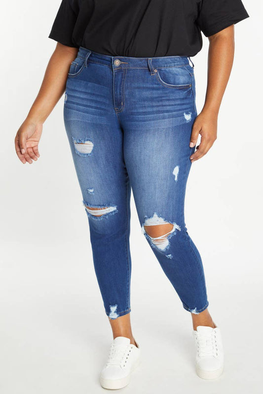 Evey High Rise Destructed Skinny Jeans