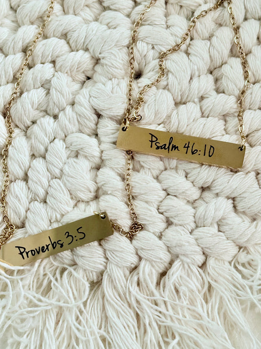Bible Verse Necklaces