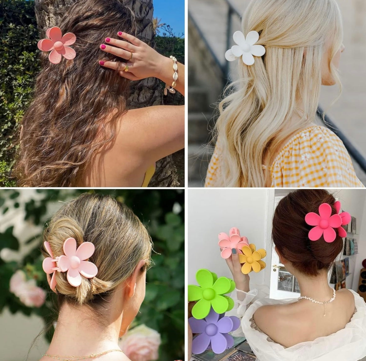 Flower Power Hair Clips