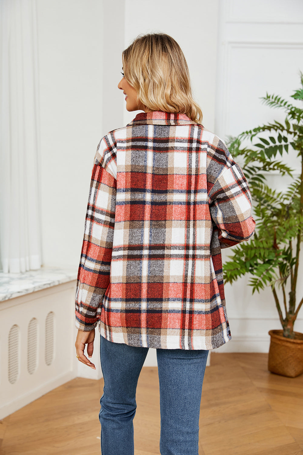 Alice Collared Plaid Shacket