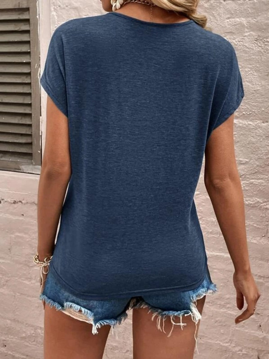 Lil V-Neck Short Sleeve T-Shirt