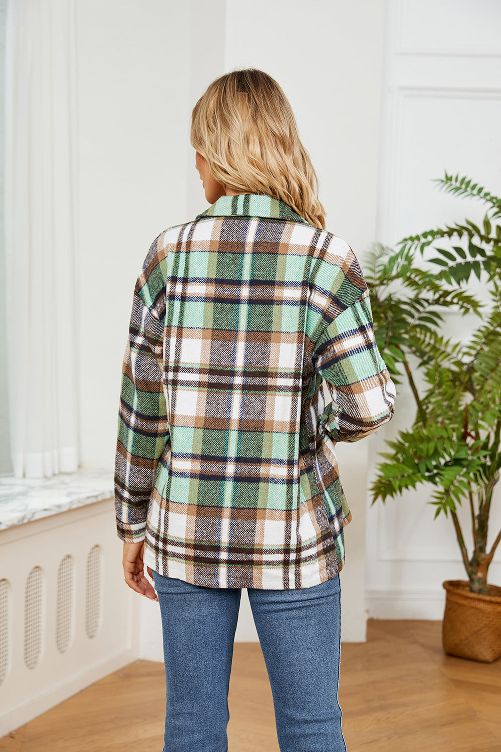 Alice Collared Plaid Shacket