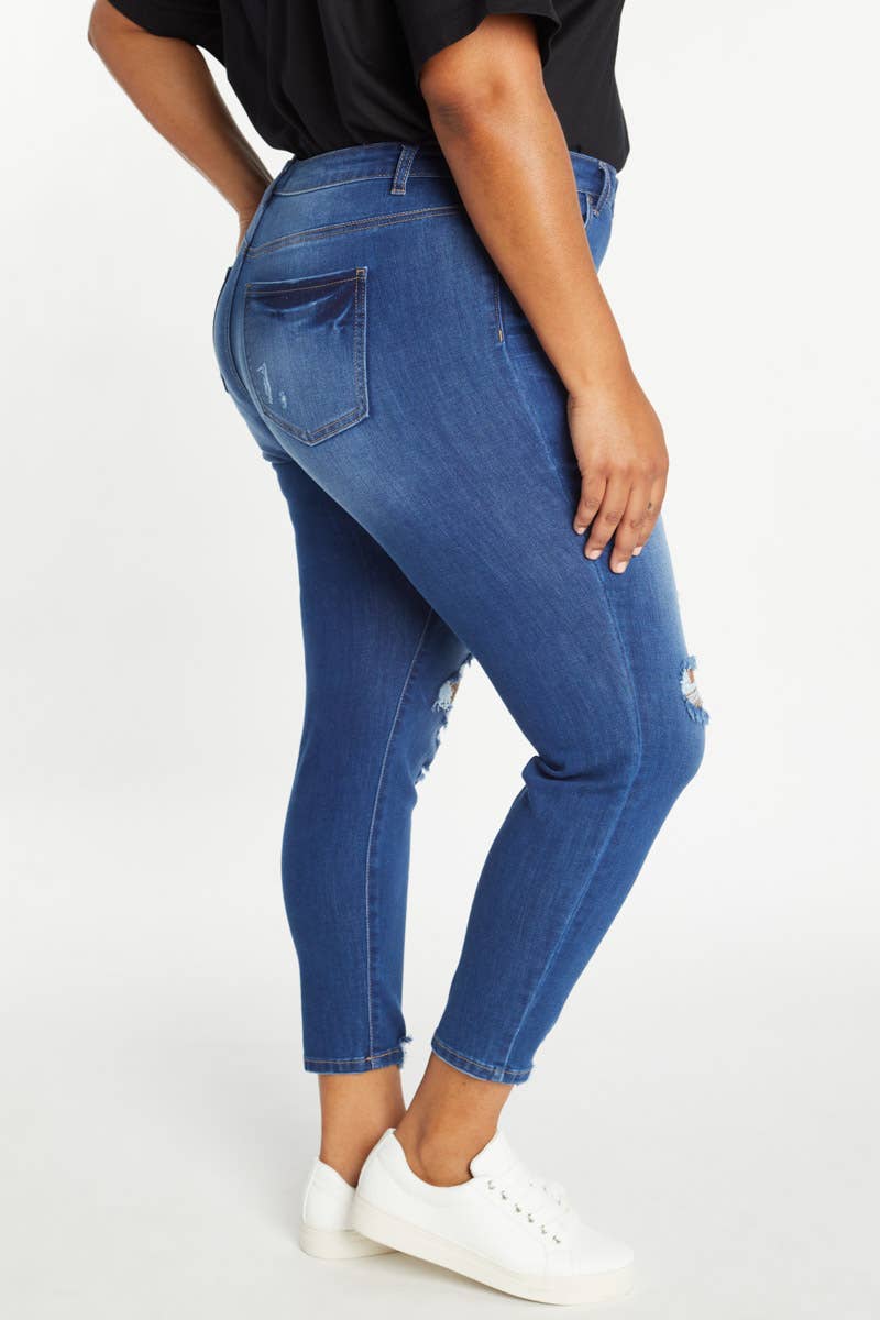Evey High Rise Destructed Skinny Jeans