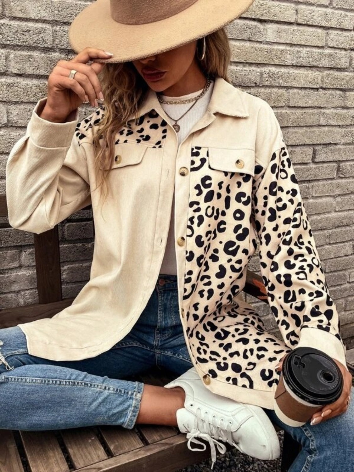 Pricilla Leopard Collared Shirt