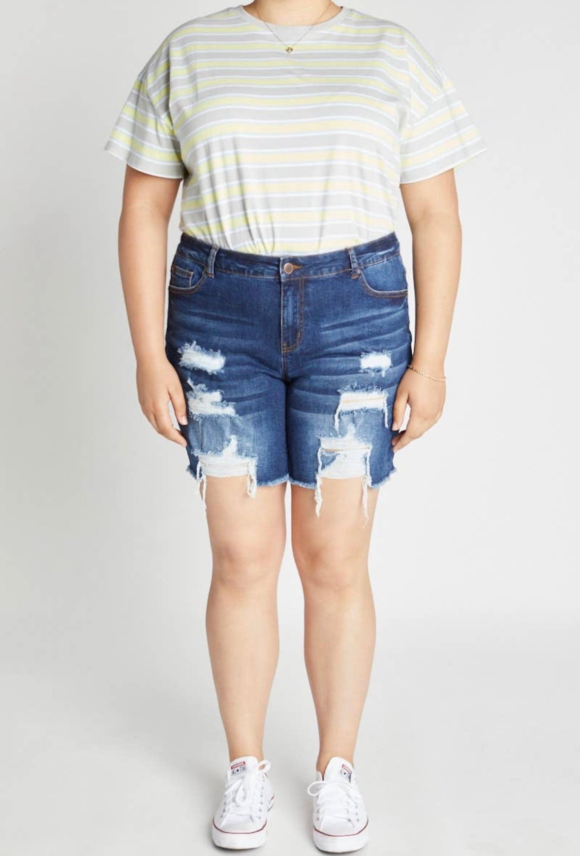 Luna Destructed High Rise Shorts