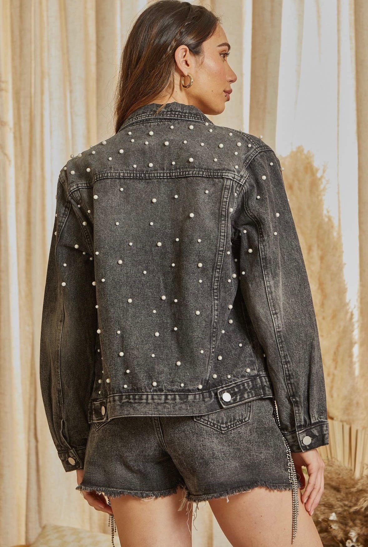 Audrey Pearl Denim Jacket