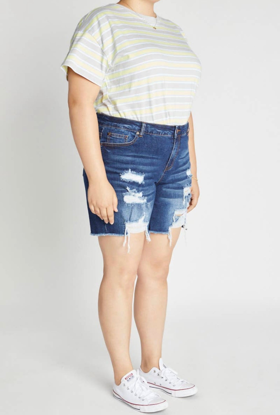 Luna Destructed High Rise Shorts