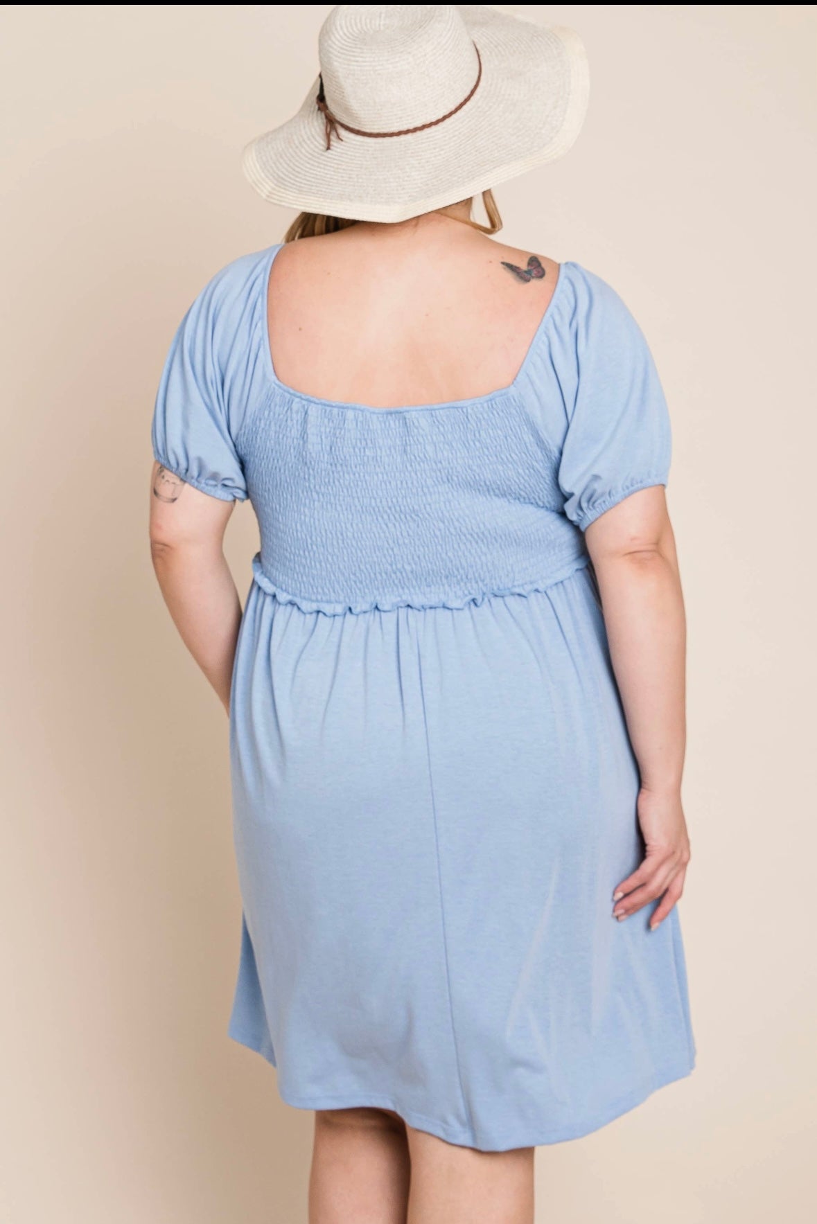 Elsa Smocked Babydoll Dress