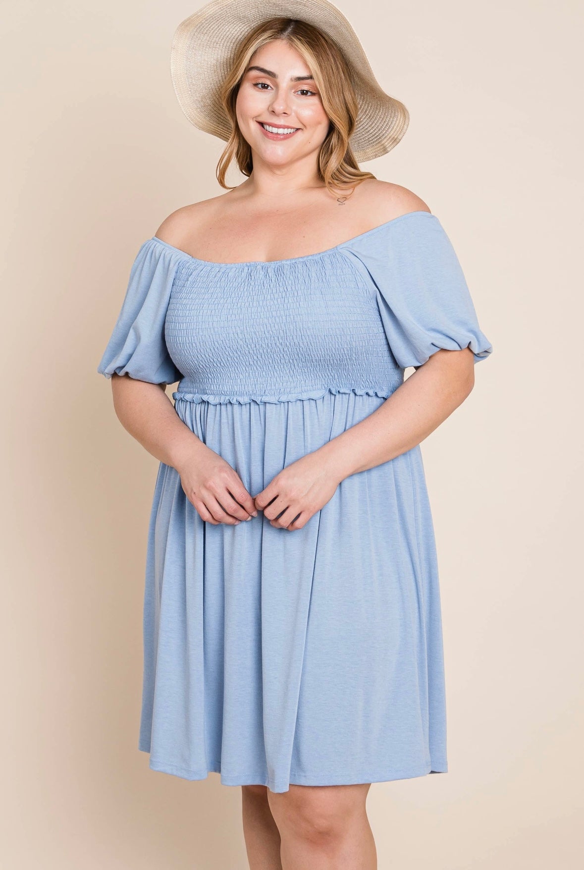 Elsa Smocked Babydoll Dress